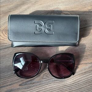 Sam Edelman Black Sunglasses with Case